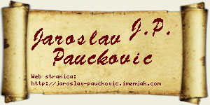 Jaroslav Paučković vizit kartica